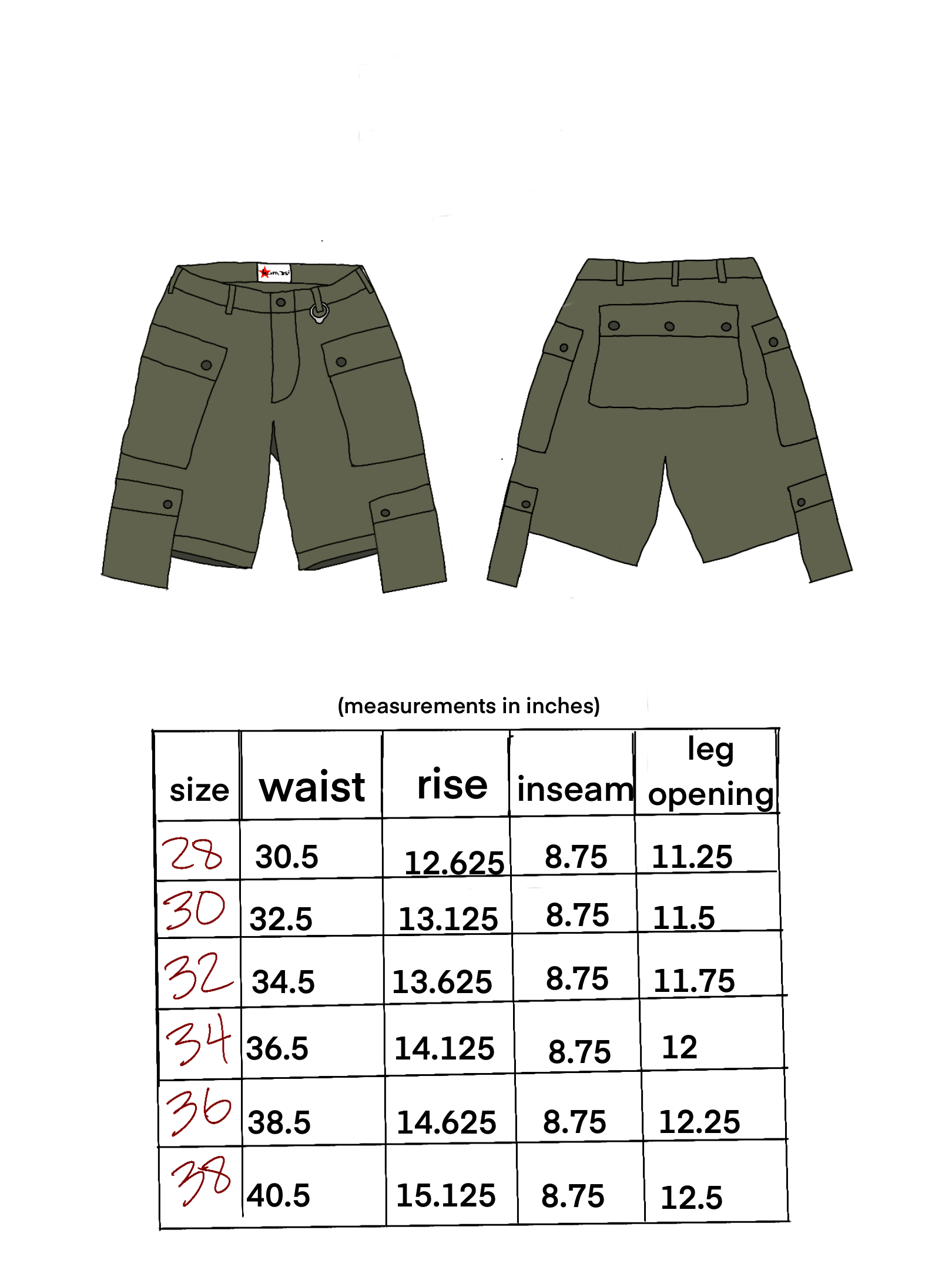 Kumasi Kill Klub "Beaucoup" Tactical Cargo Shorts